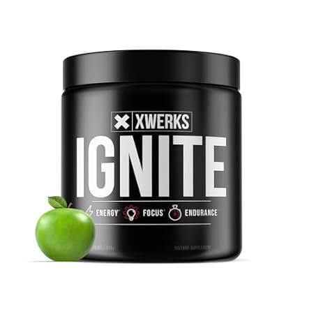 Xwerks Ignite Green Apple Pre Workout Powder - Best Natur