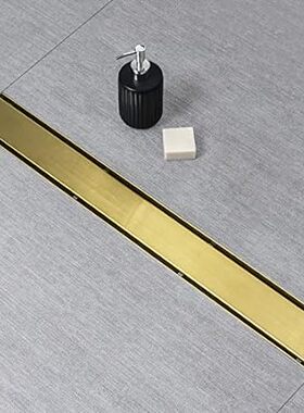 SaniteModar Linear Shower Drain， Gold Shower Drain 32 inc
