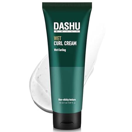 DASHU Daily Wet Curl Cream 5.07oz – Hair styling cream， W