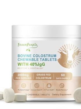 Colostrum Chewable Over 40% IgG， 2000mg per Serving | Col