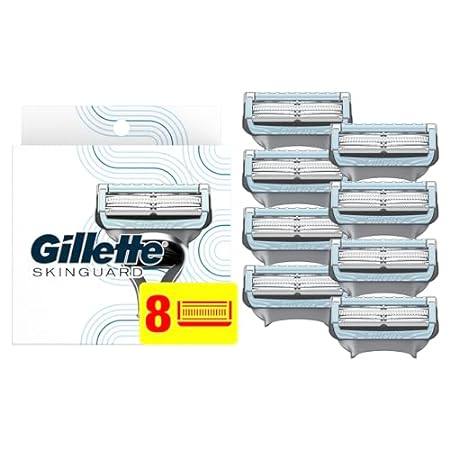 Gillette SkinGuard Men's Razor Blades， 8 Blade Refills