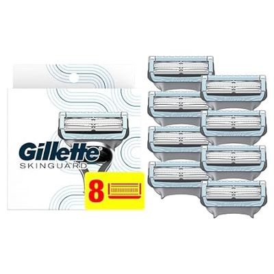Gillette SkinGuard Men's Razor Blades， 8 Blade Refills