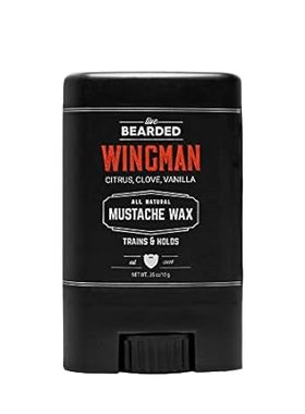 Live Bearded: Mustache Wax - Wingman - 0.35 Oz - Medium H