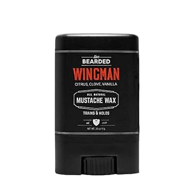 Live Bearded: Mustache Wax - Wingman - 0.35 Oz - Medium H