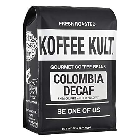 Koffee Kult Colombia Decaf Coffee Beans Decaffeinated Med