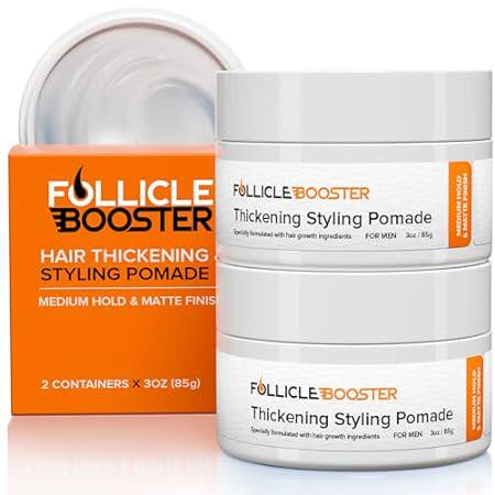 FOLLICLE BOOSTER Thickening Hair Styling Pomade for Men -