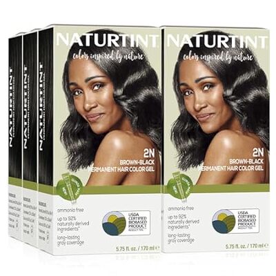Naturtint Permanent Hair Color 2N Brown Black (Pack of 6)