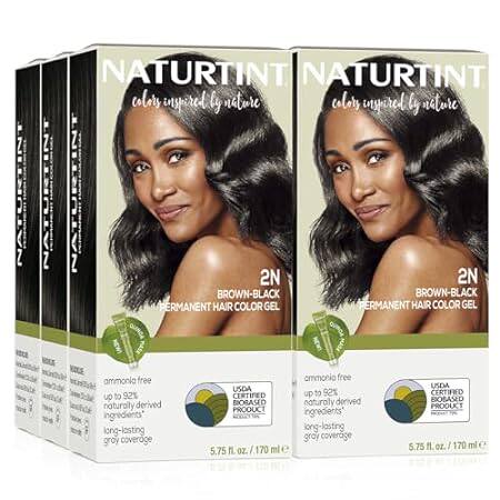 Naturtint Permanent Hair Color 2N Brown Black (Pack of 6)
