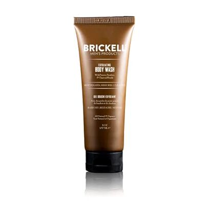 Brickell Men's Exfoliating Body Wash， Natural and Organic