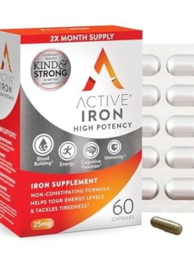 Active Iron High Potency Iron Supplement， 2X Better Absor