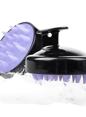 DOORES Scalp Brush with Soft Bristles， Black Scalp Massag
