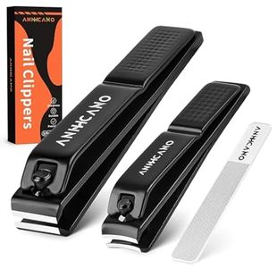 Glass with File ANIHCANO Sharp Nail Ultra Clippers