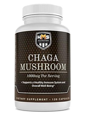 HMS Nutrition Chaga Mushroom - Inonotus Obliquus - 1000mg