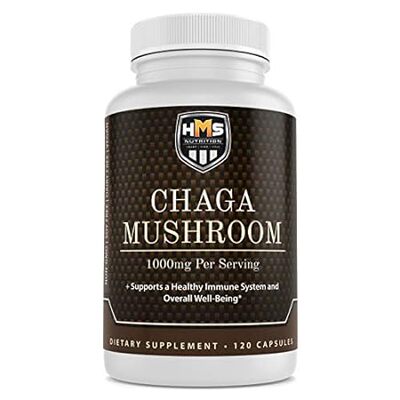 HMS Nutrition Chaga Mushroom - Inonotus Obliquus - 1000mg