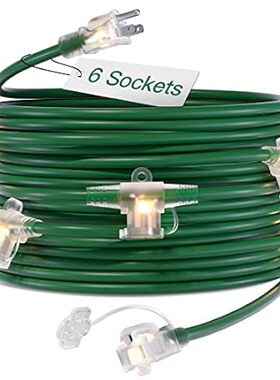 addlon 50FT Outdoor Extension Cord with Mutil Outlets Eve