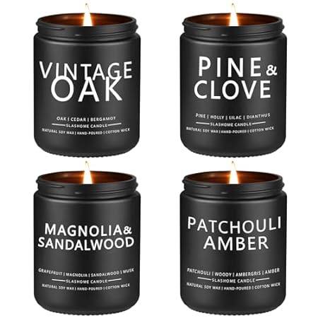 Scented Candles for Men， Candle Set for Home Scented | 4