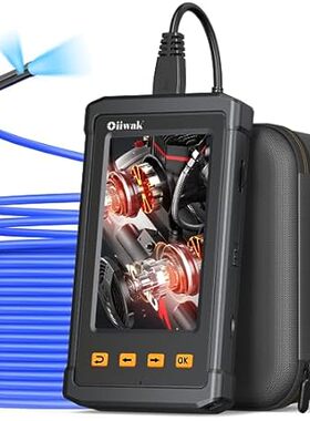50FT Dual-Lens Sewer Inspection Camera， Oiiwak Endoscope