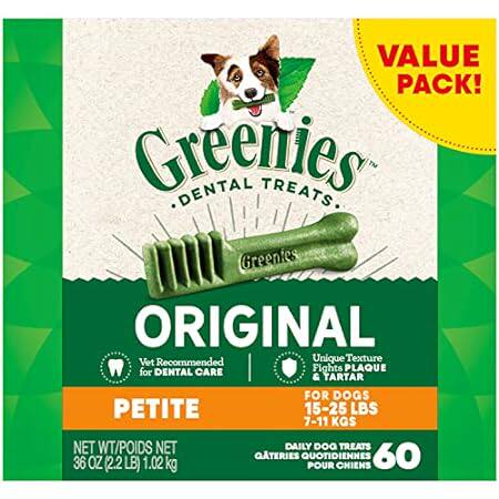 Greenies Original Petite Natural Dental Care Dog Treats，