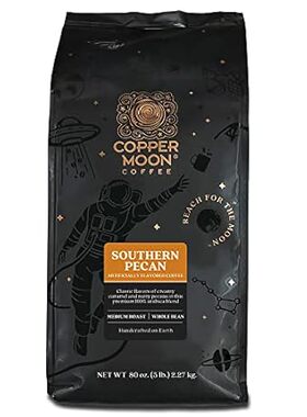 Copper Moon Medium Roast Whole Bean Coffee， Southern Peca