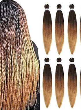 8 Packs Pre-stretched 26 Inch Braiding Hair Extensions Ya