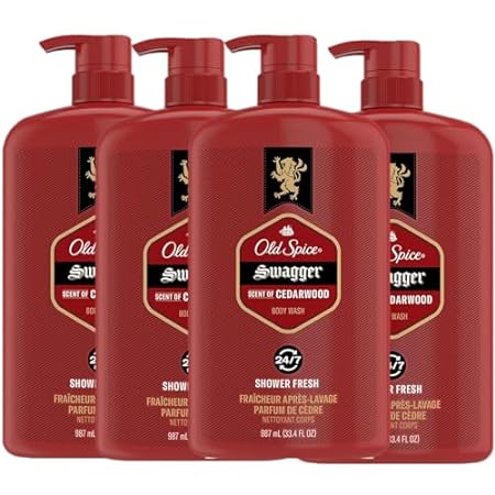 Old Spice Red Zone Swagger Scent Body Wash for Men， 33.4