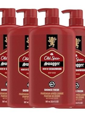Old Spice Red Zone Swagger Scent Body Wash for Men， 33.4