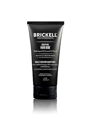 Brickell Men's Hair Styling Sculpting Hair Glue For Men，