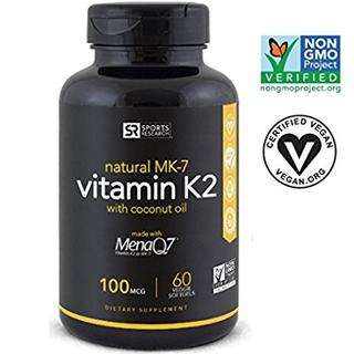 Vitamin K2 (as MK7) 100mcg with Coconut Oil for better abso