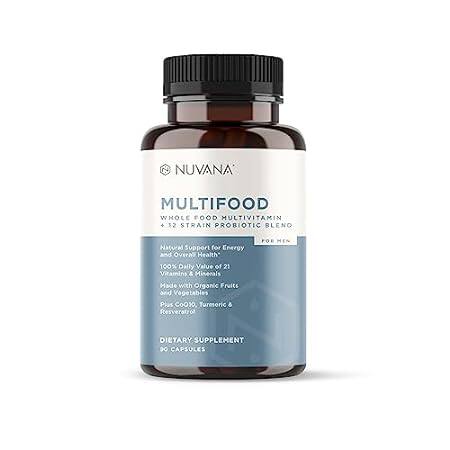 Nuvana Multifood Whole Food Multivitamin with Probiotics，