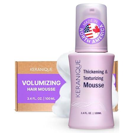 Keranique Volumizing Hair Mousse for Women - Thickening a