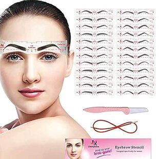 Eyebrow Stencil， 24 Eyebrow Shaper Kit， Reusable Eyebrow