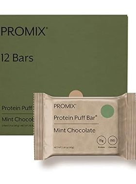 ProMix Protein Puff Bars， 12-Pack - Mint Chocolate- Marsh