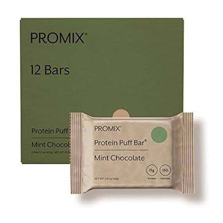 ProMix Protein Puff Bars， 12-Pack - Mint Chocolate- Marsh