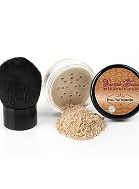 2pc FOUNDATION with KABUKI BRUSH Mineral Makeup (BEIGE) M