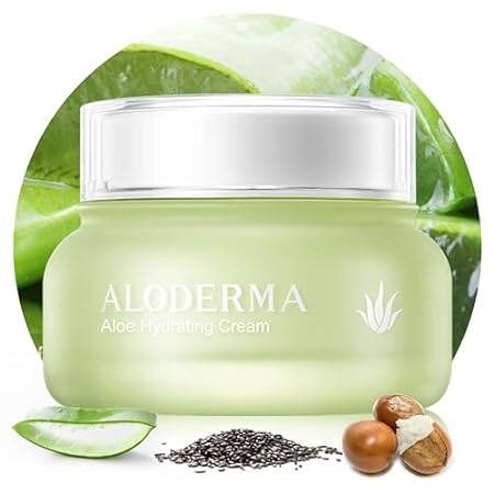 Aloderma Hydrating Face Cream for Dry Skin Made with 70%