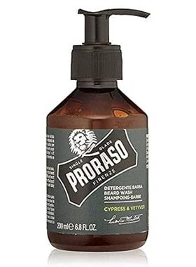 Proraso Beard Wash Facial Cleanser for Men to Clean， Soft
