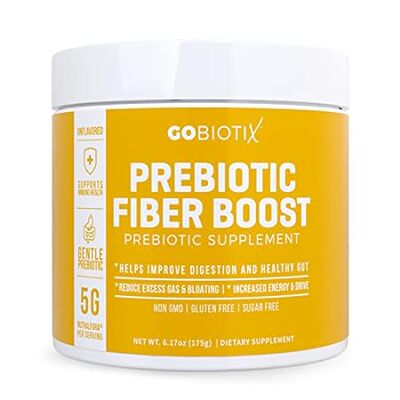 GOBIOTIX Prebiotic Fiber Powder Supplement - Supports Dig