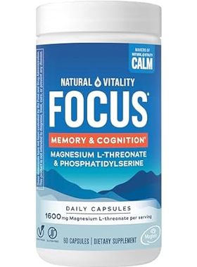 Natural Vitality Focus， Magnesium L-Threonate and Phospha