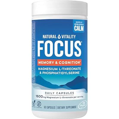 Natural Vitality Focus， Magnesium L-Threonate and Phospha