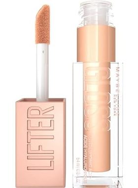 Maybelline Lifter Gloss， Hydrating Lip Gloss with Hyaluro