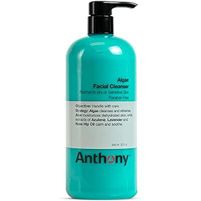 Anthony Algae Facial Cleanser， 32 Fl Oz. Contains Algae，