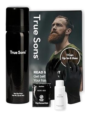True Sons Hair Dye Foam for Men - Natural Look -Effortles