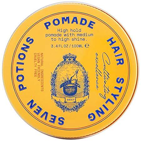 SEVEN POTIONS Hair Styling Pomade For Men 3.4 fl oz - Hig