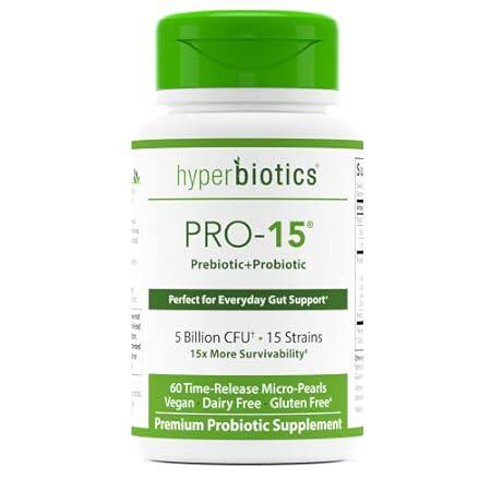 Hyperbiotics Pro 15 Vegan Probiotic Supplement | Time Rel