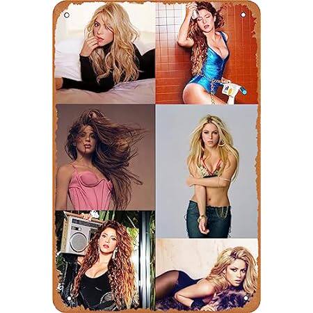 Shakira Poster，Vintage Metal Tin Sign for Bar，Pub，Home，C