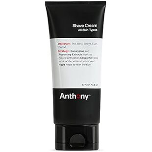 Anthony Shaving Cream Mens Sensitive Skin: Squalane， Euca