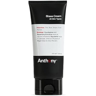 Anthony Shaving Cream Mens Sensitive Skin: Squalane， Euca