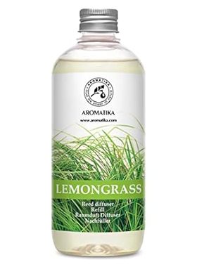 Lemongrass Reed Diffuser Refill， Natural Essential Lemong