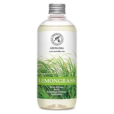 Lemongrass Reed Diffuser Refill， Natural Essential Lemong