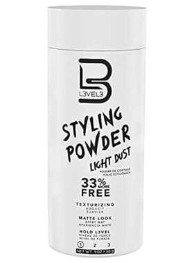 L3 Level 3 Light Hold Styling Powder - Natural Matte Hair